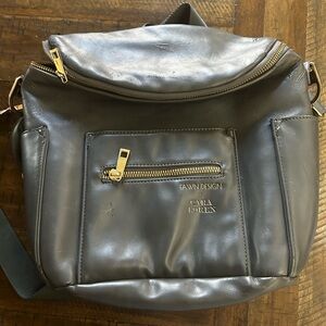 Fawn Design Cara Loren Mini Gray Backpack Diaper Bag